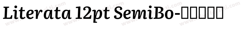 Literata 12pt SemiBo字体转换